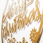 Wallity XMASGOLD - 030 Escultura de Pared Metálica Dorada con LED